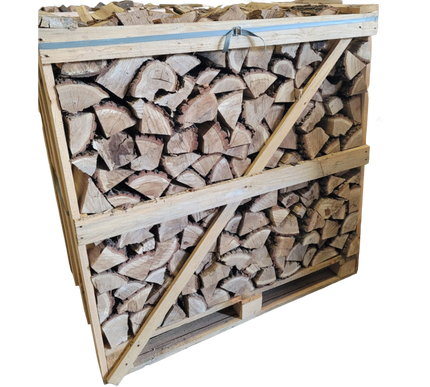 1 kub pallet ovengedroogd gekloofd eiken haardhout
