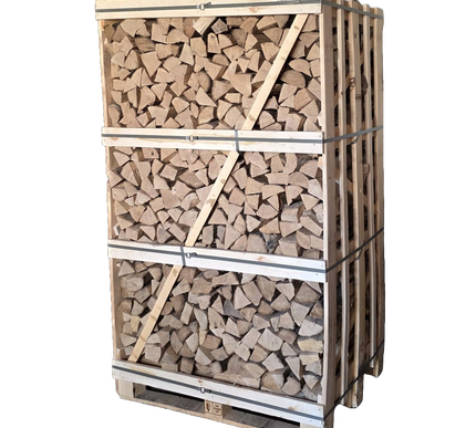 Grote pallet ovengedroogd beuken haardhout