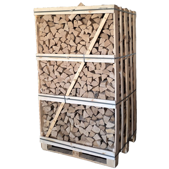 Grote pallet ovengedroogd beuken haardhout